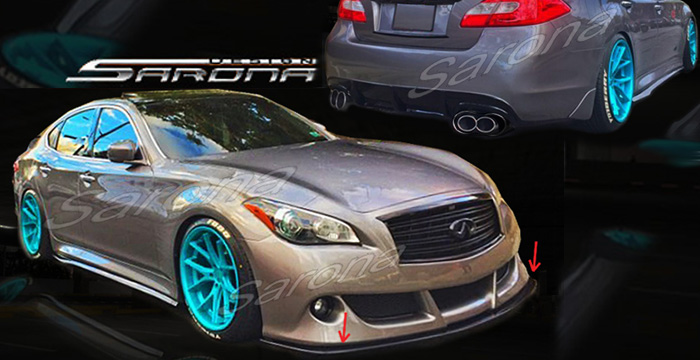 Custom Infiniti M37  Sedan Body Kit (2011 - 2014) - $1090.00 (Part #IF-018-KT)